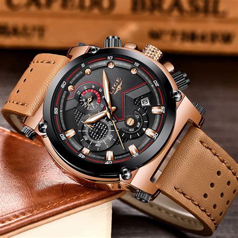 men's watches with leather straps